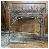 WIRE PLANT STAND  |  With lower shelf and spiral design - l. 31 x w. 13 x h. 31 in.