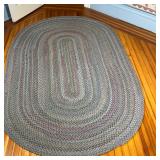 BLUE HOOKED RUG  |  l. 8 x w. 5 in.