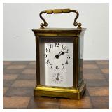 DUVERDREY & BLOQUEL CARRIAGE CLOCK  |  French carriage clock of small size with a brass case, 2 adju