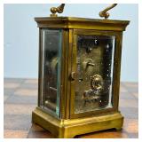 DUVERDREY & BLOQUEL CARRIAGE CLOCK  |  French carriage clock of small size with a brass case, 2 adju