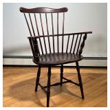 EARLY S. BENT BROS. WINDSOR CHAIR  |  S. Bent Brothers, Gardner, MA, comb back windsor chair with tu