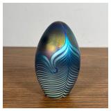 ROBERT EICKHOLT GLASS PAPERWEIGHT  |  Robert Eickholt studio art glass 1988 paperweight signed and d