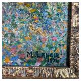 Pointillist landscape Oil on canvas Signed and dated 1904 lower right, in a gilt frame 19 x 26.75 in