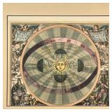 ASTROLOGICAL ENGRAVING  |  "Sceno Syste Coper" colored engraving showing the zodiacs; sight 17 x 20 
