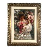 JOSE ROYO PRINT ON BOARD  |  Embellished serigraph on board, sign lower right and number lower left,