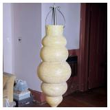CX MURANO GLASS SHADE  |  Long yellow art glass shade for a hanging light fixture, by CXNY designs -