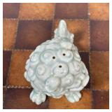 (2pc) JAPANESE KOMAINU SALT & PEPPER SHAKERS  |  Pair of komainu made in Japan - l. 3.5 x w. 2 x h. 