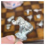 (12pc) REED & BARTON ANIMAL PARADE  |  Cast metal animal figures with openings for holding candles -