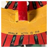 Santa sitting on the moon, signed and dated on verso, "House of Hatten" 1998 and with label - w. 12 