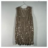 MICHAEL KORS DRESS  |   Sequined dress with shaped hem; size 14