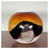 ART GLASS VASE  |   Of bulbous shape