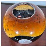 ART GLASS VASE  |   Of bulbous shape