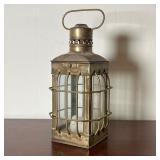 BRASS LANTERN  |   w. 5 1/2 x h. 12 1/2 in.