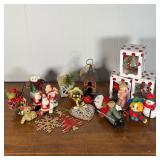 GROUP CHRISTMAS ORNAMENTS  | Figural ornaments including snowmen, santas and other misc. ornaments