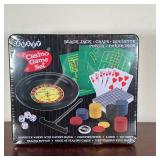 CASINO GAME SET  | Buzzy Casino Game Set including Black Jack, Craps, Roulette, Poker, Poker Dice