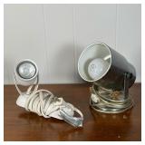 (2pc) LIGHT FIXTURES  | Two spotlight ceiling / wall fixtures.