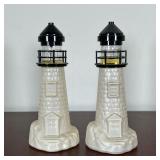 (2pc) OLD SPICE DECANTERS  | Old Spice light house decanters, 6 fl. oz., both with after shave insid