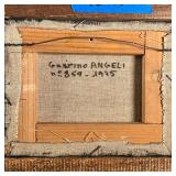 GUERINO ANGELI (b. 1926)  |   Still Life With Books Showing books, a pipe, a quill pen, and a clock 