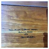 THOMAS MOSER CHERRY CABINET  |   Having cabinet doors, revealing an interior with adjustable shelves