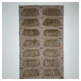 CAROL SCHWARTZOTT (b. 1945)  |   Untitled Woven cotton and linen thread Wall hanging with tassels an