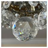 SCHONBEK "BARONET" CHANDELIER  |   French Mid-Century modern Swarovski crystal drop chandelier havin