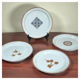 (4pc) DANSK CERAMIC PLATES  |   Dansk Danish designs - dia. 10 in.