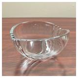 TIFFANY & CO BOWL  |   Crystal glass nut dish / bowl, with etched marking on the bottom - dia. 6.25 