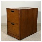WOOD FILING CABINET  | Two drawer filing cabinet No key Rinsom/Marble corporation - l. 29 x w. 19.5 