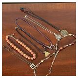 SILVER & OTHER JEWELRY  | Including a sterling silver chain, a wood beaded necklace, a multi beaded 