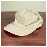 BURBERRY LONDON HAT  | Beige baseball cap with Burberry logo at front, plaid button top, and plaid i