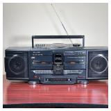 BOOM BOX  | JVC PC-X300 model speaker set - l. 25.75 x w. 8 x h. 9 in.