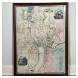 CITY OF NORWICH MAP   | Plan of city of Norwich, New London County, Connecticut, scale 18 rods to th