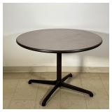 STEELCASE INDUSTRIAL TABLE  | Wood laminate top - h. 29 x dia. 42 in.