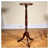 TURNED WOOD PLANT STAND  | h. 35 x dia. 11 in.