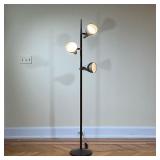 RETRO METAL TREE LIGHT  | Having three articulating lights with twist switches on a brown metal post