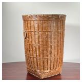 TALL WICKER BASKET  | h. 21 x dia. 16 in.