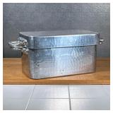 FRENCH SERVING BUCKET  | Hammered metal ice bucket (seafood serving bucket or party tub), without in