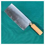 LARGE ALFRED ZANGER KNIFE  | Wood handle, stainless steel blade, (l. 8 in.), Portugal - l. 12 in. (o