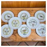 (8pc) PORCELAINE D