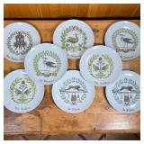 (8pc) PORCELAINE D