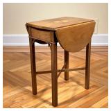 BAKER LINENFOLD SIDE TABLE  | Drop sides - l. 17 x w. 12.5 x h. 22 in.