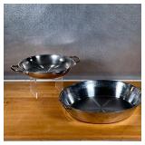 (2pc) ROASTING PANS  | Including a Cuisinart Pennsylvania Dutch oval roasting pan (3-1/2 qt) and an 