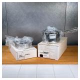 (2pc) CUISINART POTS  | Cuisinart commercial stainless cookware, including a covered deep sauce pan 