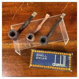 (3pc) PIPES | Including a Starfire "Dr. Grabow", a Briar, and one unmarked; plus a Dunhill box