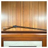 ANTIQUE LONG RIFLE | Stamped indistinctly, possibly "EAKIN" - l. 57 in.