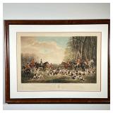 J.W. SNOW / THOMAS LUPTON ENGRAVING | "The Meet at Blagdon" painted by J.W. Snow, Newcastle and engr