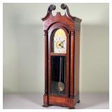 C.J. HUG CO. MINI GRANDFATHER CLOCK | Model No. 500, the face marked "Imperial / Westminster Chimes"