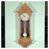 COOK & JAQUÉS RAILROAD CLOCK | Adjusted pendulum railroad clock, with "PRR" (Pennsylvania Railroad) 