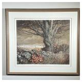 LANDSCAPE LITHOGRAPH | Lithograph / screenprint, dedicated and pencil signed (possibly Glenn Roons?)