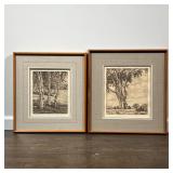 (2pc) LUIGI LUCIONI (1900-1988) | Engravings by Italian painter Luigi Lucioni; both pencil signed